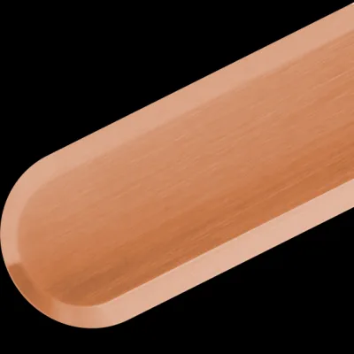 Taktile Leitstreifen aus Bronze mit Rippenprofil